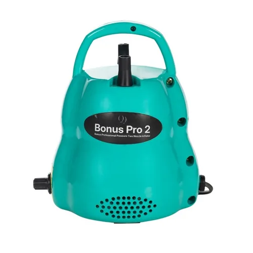BONUS PRO 2 TWO NOZZLE BALLOON INFLATOR - ADJUSTABLE PRESSURE
