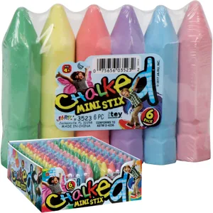 CHALKED MINI STIX 6 PACK PDQ