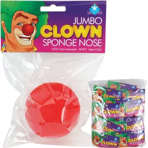 SPONGE CLOWN NOSE-JUMBO
