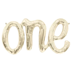 ONE SCRIPT WHITE GOLD