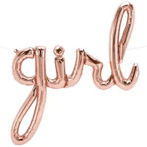 GIRL SCRIPT ROSE GOLD