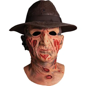 FREDDY KRUEGER DELUXE MASK WITH FEDORA HAT A NIGHTMARE ON ELM STREET