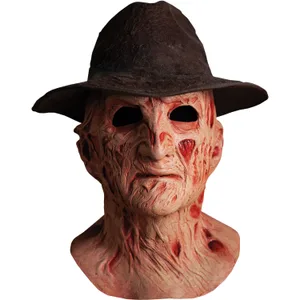 FREDDY KRUEGER DELUXE MASK WITH FEDORA A NIGHTMARE ON ELM STREET 4