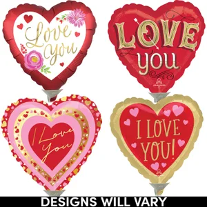 4" LOVE AIR-INFLATED ASST