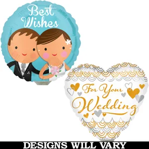 4" WEDDING AIR-INFLATED ASST