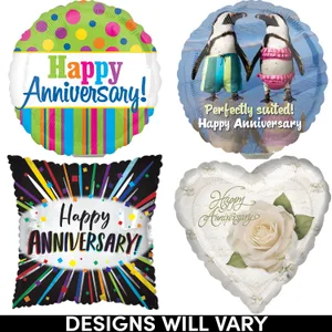 9" ANNIVERSARY AIR-INFLATED ASST