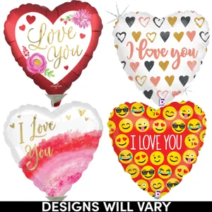 9" LOVE AIR-INFLATED ASST