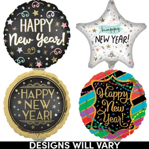 9" NEW YEARS AIR-INFLATED ASST