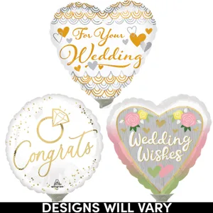 9" WEDDING AIR-INFLATED ASST