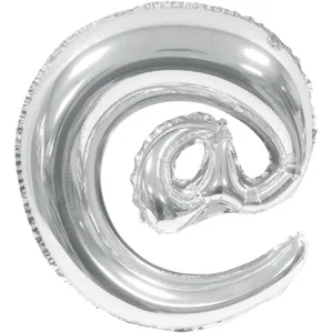 16" SYMBOL @ AT SIGN SILVER