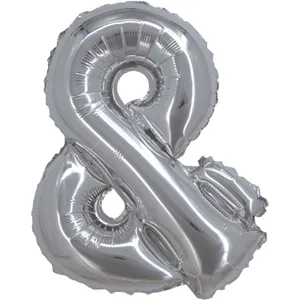 16" SYMBOL & AMPERSAND SIGN SILVER