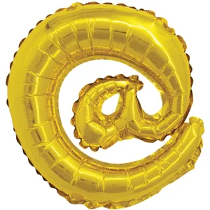 16" SYMBOL @ AT SIGN GOLD