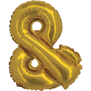 16" SYMBOL & AMPERSAND SIGN GOLD