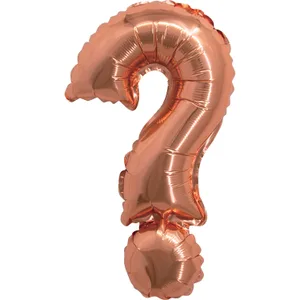 16" SYMBOL ? QUESTION MARK ROSE GOLD