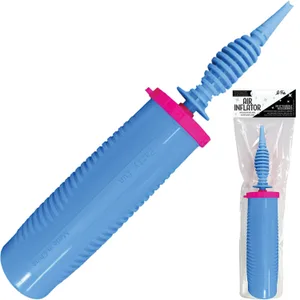 HAND HELD AIR PUMP INFLATOR BLUE/PINK