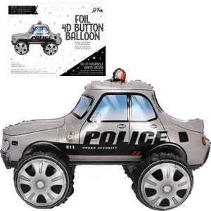 POLICE CAR 4D BUTTON AIR INFLATE