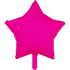 18" NEON PINK STAR