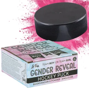 GENDER REVEAL HOCKEY PUCK GIRL