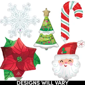 14" CHRISTMAS SHAPES AIR-INFLATED ASST