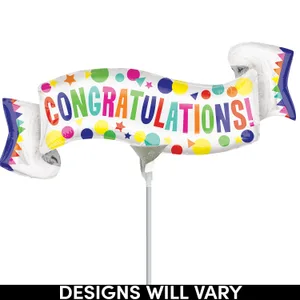 14" CONGRATULATIONS SHAPES AIR-INFLATED
