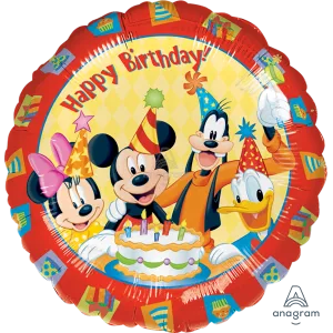 18" MICKEY & FRIENDS HAPPY BIRTHDAY HX