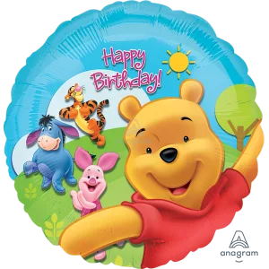 18" POOH & FRIENDS SUNNY BIRTHDAY