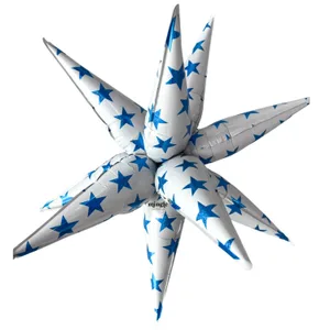 32” Blue Sparkle Star Starburst