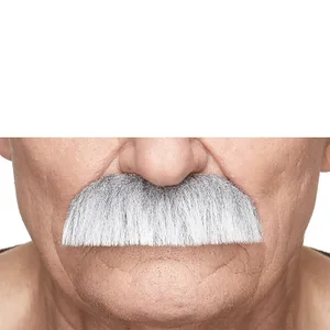 PILOT FAKE MUSTACHE GRAY & WHITE