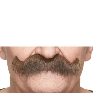GRANDPA'S ROCKING FAKE MUSTACHE BROWN & BLACK