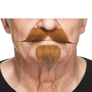 FAKE MUSTACHE & GOATEE COLONEL HANDLEBAR GINGER