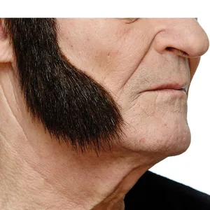 MUTTON CHOPS SIDEBURNS BROWN & GRAY