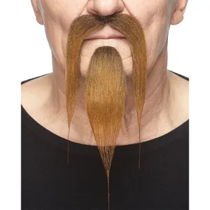 SHAOLIN FAKE MUSTACHE & BEARD BROWN