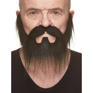 NOMAD FAKE MUSTACHE & BEARD BLACK