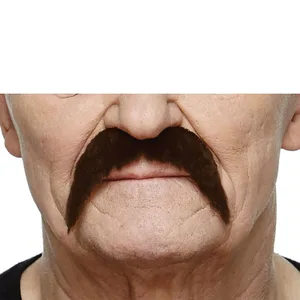 COWHAND FAKE MUSTACHE DARK BROWN