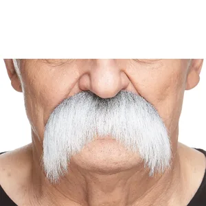 WALRUS FAKE MUSTACHE GRAY & WHITE