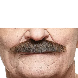 POLICEMAN FAKE MUSTACHE BROWN & GRAY