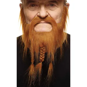 CAPTAIN FAKE MUSTACHE & BEARD GINGER