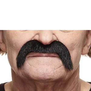 COWBOY FAKE MUSTACHE BLACK