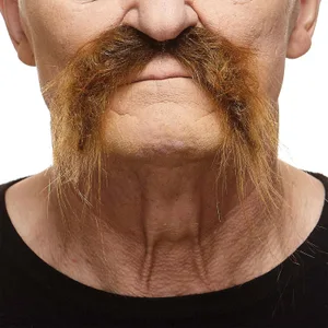 FU MANCHU FAKE MUSTACHE BROWN