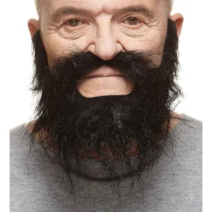 OUTBACK FAKE MUSTACHE & BEARD BLACK