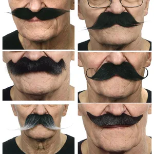 FAKE MUSTACHE MIX BLACK, SALT & PEPPER