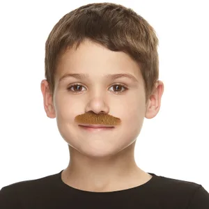 POLICEMAN FAKE MUSTACHE FOR KIDS CHESTNUT