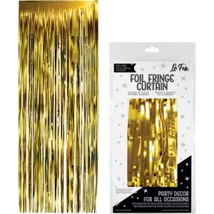 GOLD FOIL FRINGE CURTAIN