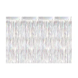IRIDESCENT JUMBO FOIL FRINGE 10' BACKDROP