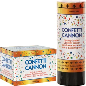 4" SPRING LOADED FOIL CIRCLES CONFETTI CANNON (12)