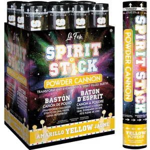 12" POWDER SPIRIT STICK CANNON YELLOW