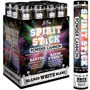 12" POWDER SPIRIT STICK CANNON WHITE