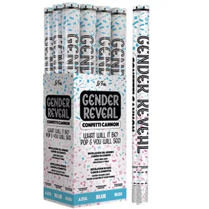 24" BLUE GENDER REVEAL CONFETTI CANNON