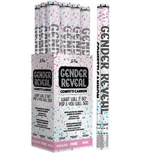 24" PINK GENDER REVEAL CONFETTI CANNON