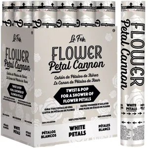 12" FLOWER PETAL CANNON WHITE